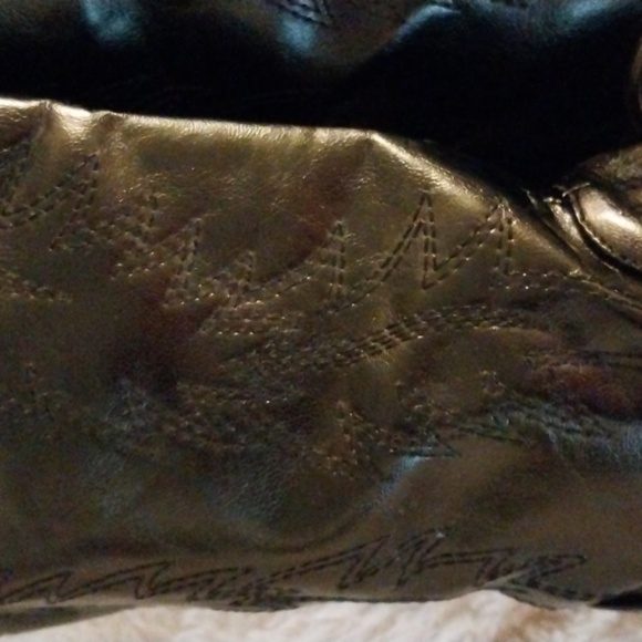 NEW! Never worn! Black Vegan Leather Silver toe Boots ! - Picture 6 of 9